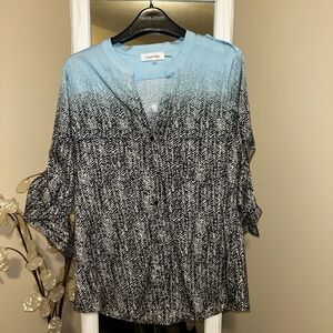 💜Calvin Klein Gradient Blouse size small